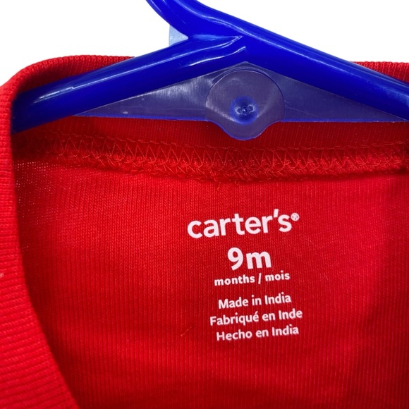 Carter’s Infant Bodysuit Mommy’s Hero Firetruck New Size 9 Months - Picture 4 of 5